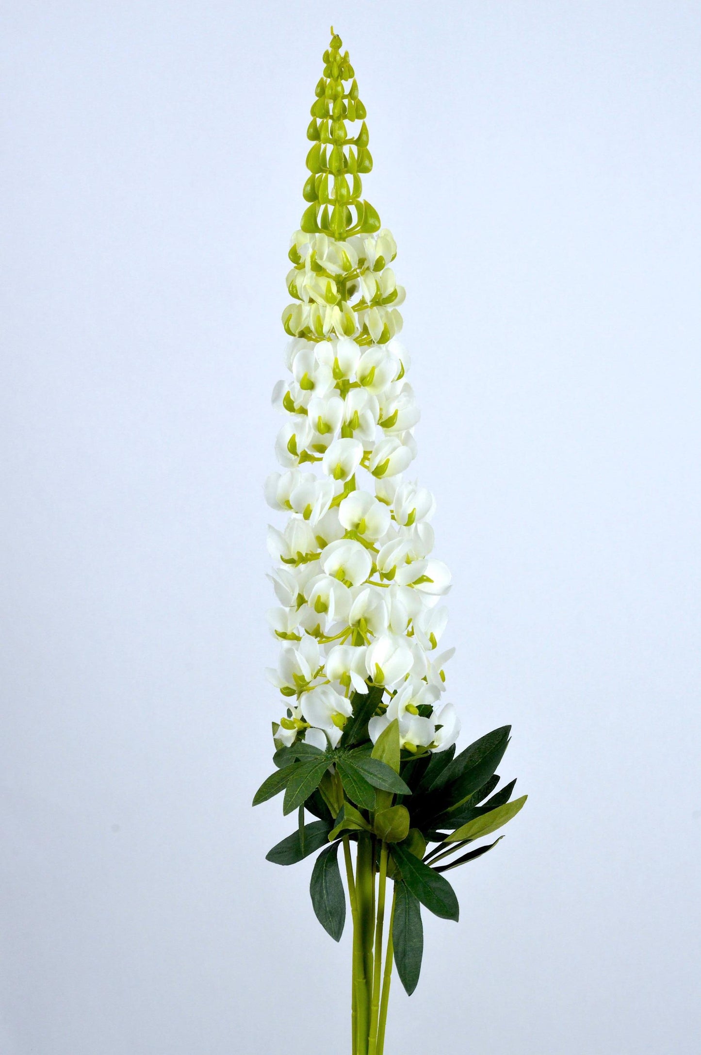 Artificial White Lupin Stem, faux lupin, artificial bluebonnets, faux white bluebonnets, spring flowers, stately home, artificial flowers