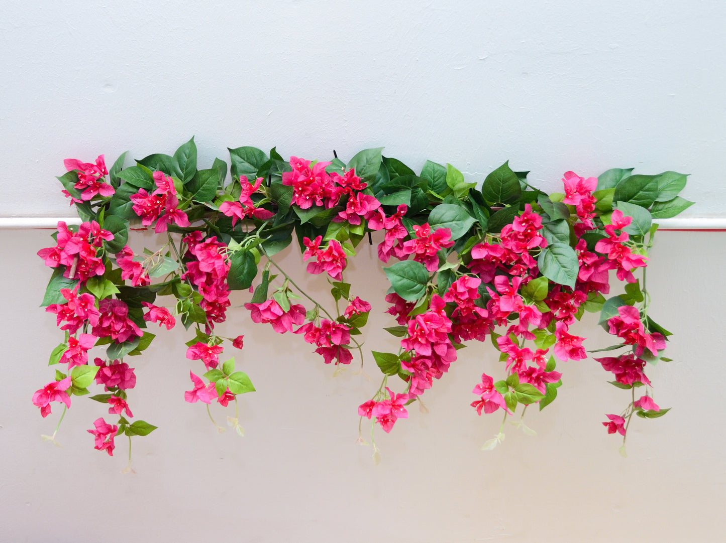 Artificial Magenta Bougainvillea Garland - 100cm long, artificial garland, faux garland, window display, salon decor