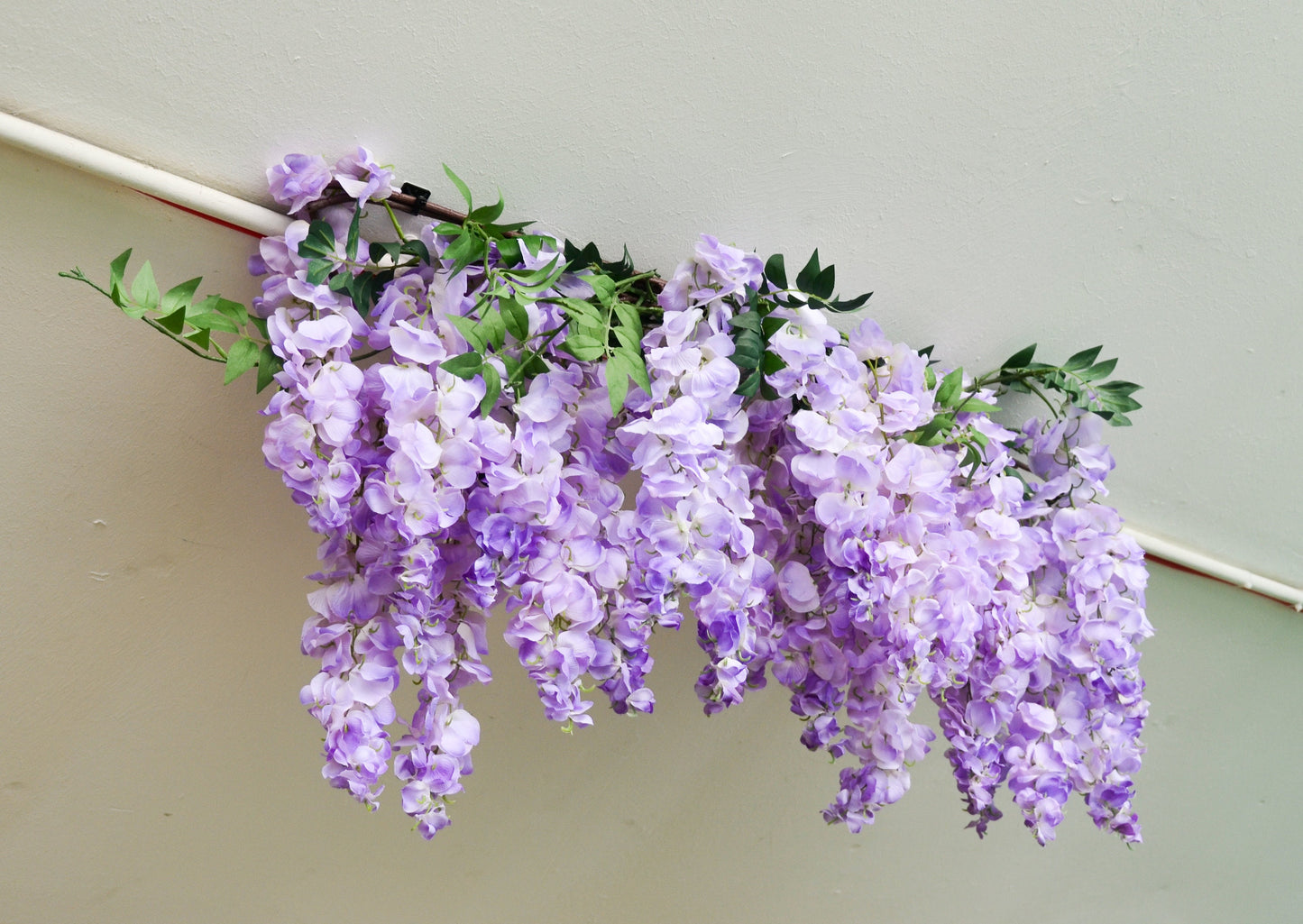 Artificial Lilac Wisteria Garland - 100cm long, wisteria garland, artificial garland, faux garland, window display, salon decor