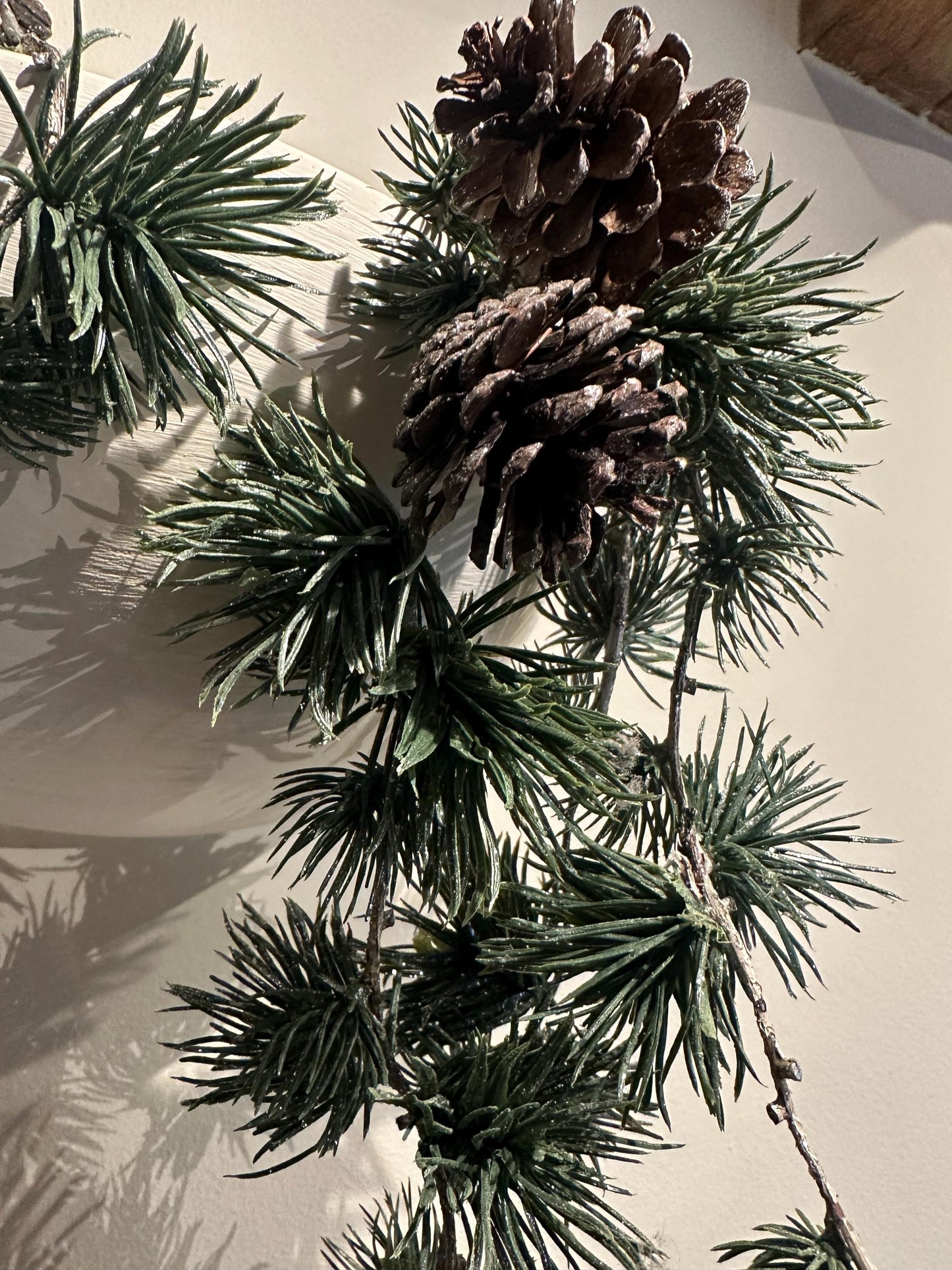 Sparkle Real Pine Cone Garland, pinecone garland, artificial pine garland, winter garland, Christmas garland, mantelpiece garland