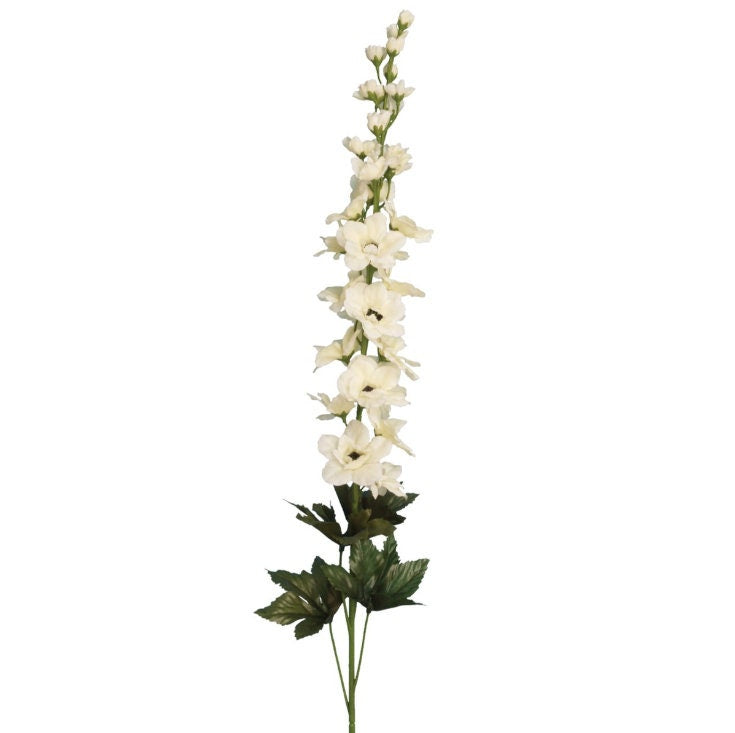 Artificial Cream Delphinium 77cm long