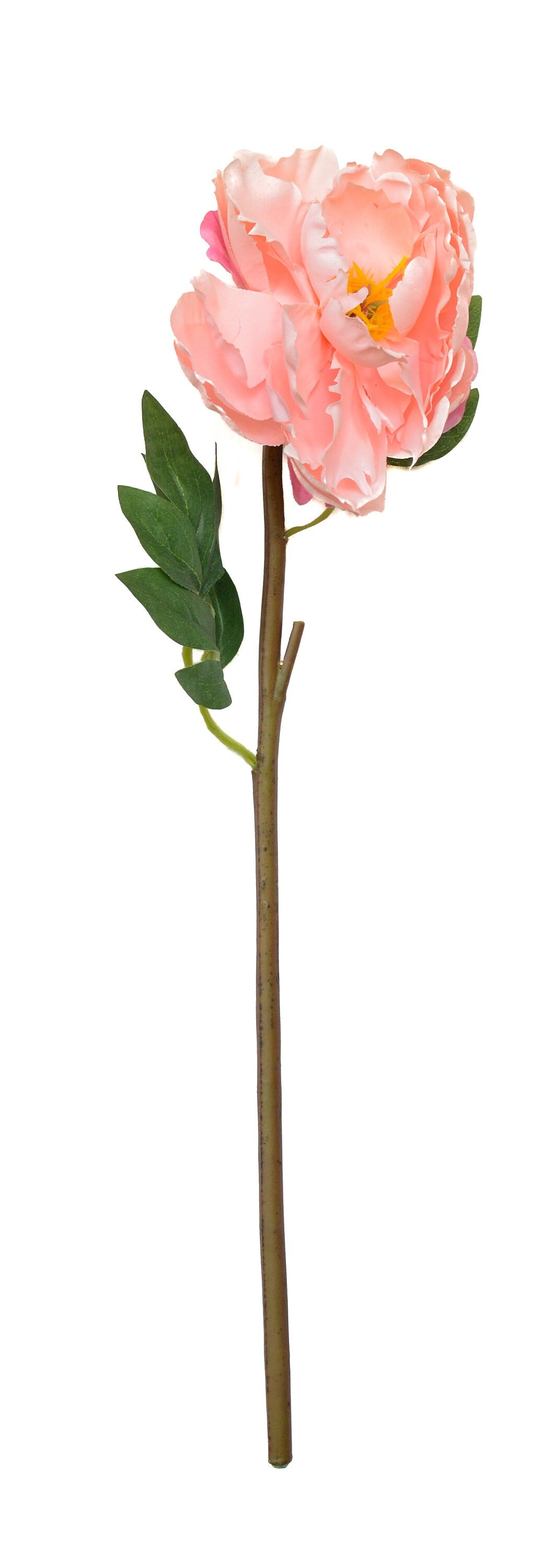 Artificial Peony Single Open Light Pink, faux peony, artificial peony, pink peony
