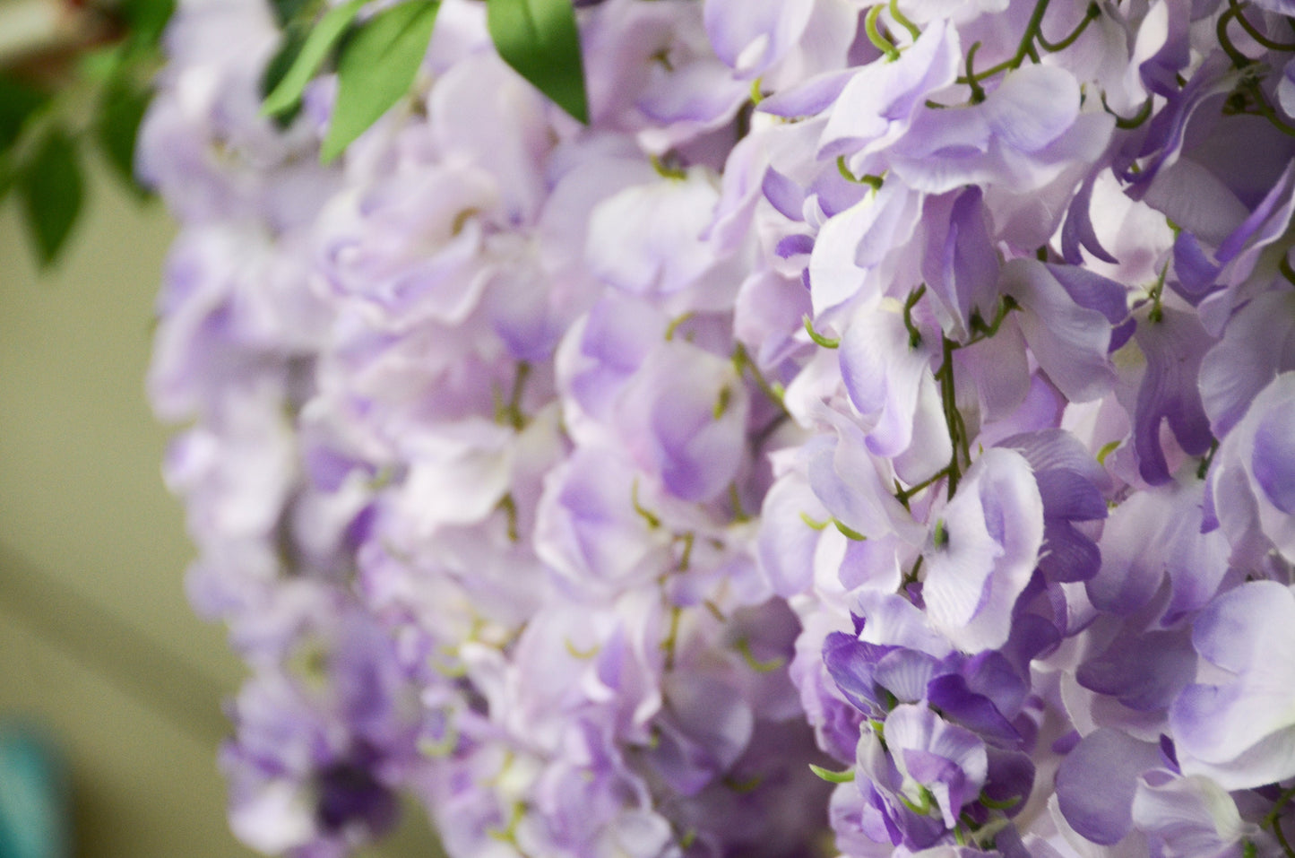 Artificial Lilac Wisteria Garland - 100cm long, wisteria garland, artificial garland, faux garland, window display, salon decor