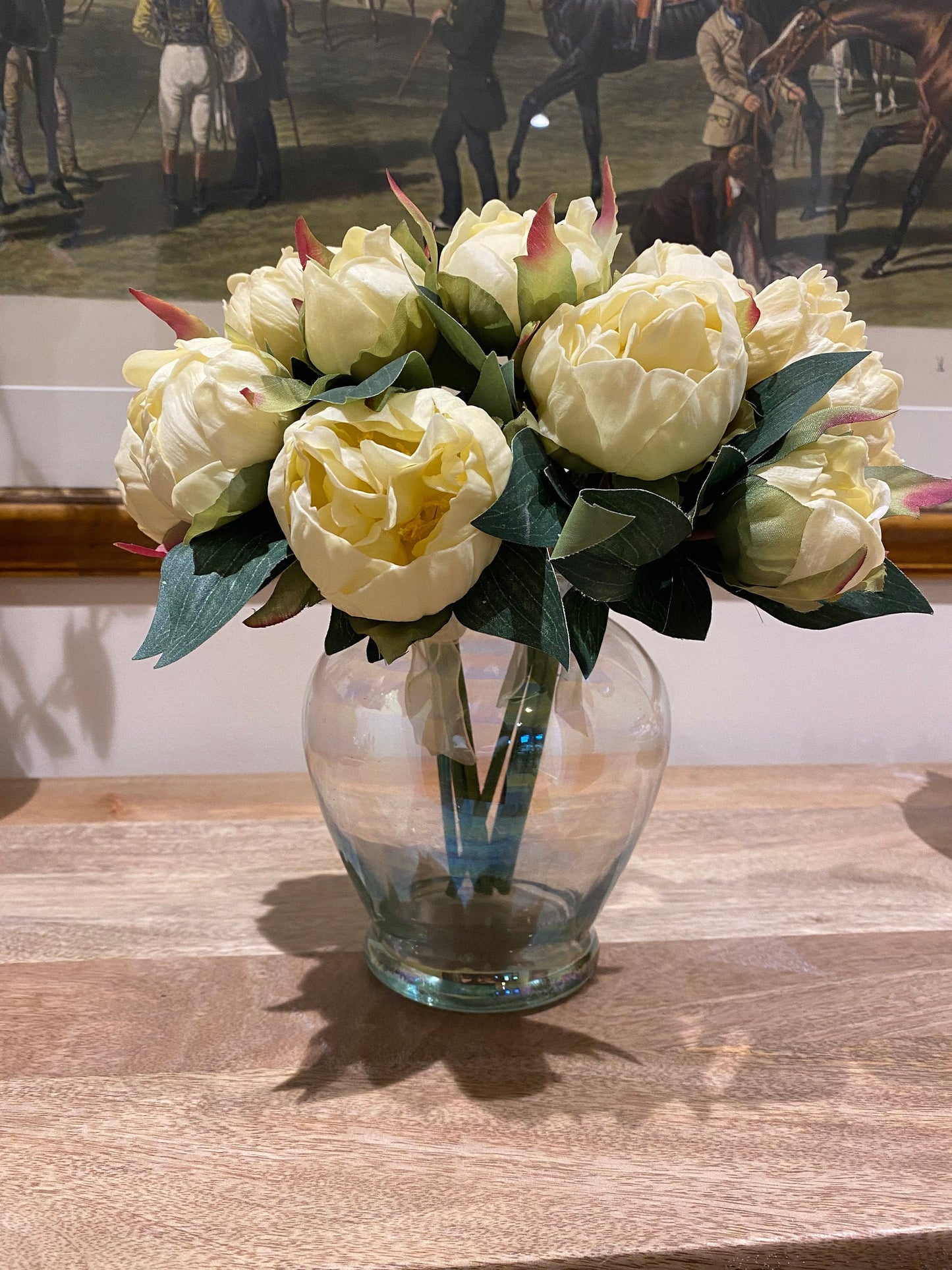 Artificial Cream Peony Bunch, faux peony, artificial peony, cream peony, cream peonies, faux cream peonies, artificial cream peonies