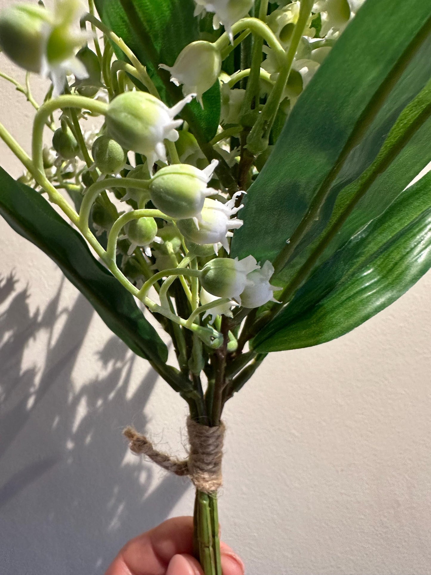 Artificial Lily of the Valley bunch, faux Convallaria Majalis, artificial posey, artificial flowers, bridal flowers, wedding flowers