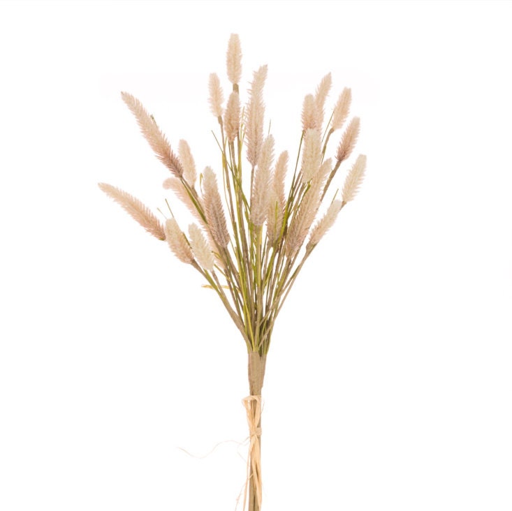 Artificial Natural Bunny Tail Bundle 70cm long