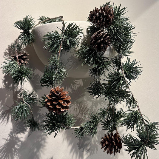 Sparkle Real Pine Cone Garland, pinecone garland, artificial pine garland, winter garland, Christmas garland, mantelpiece garland