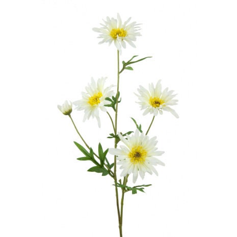 Artificial daisy, artificial white daisy, faux daisies, silk flowers, white faux flower, white daisy, white artificial flowers, daisy stem