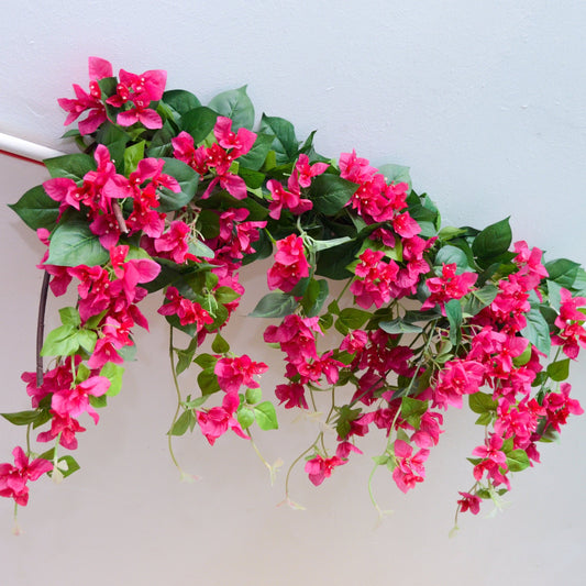 Artificial Magenta Bougainvillea Garland - 100cm long, artificial garland, faux garland, window display, salon decor