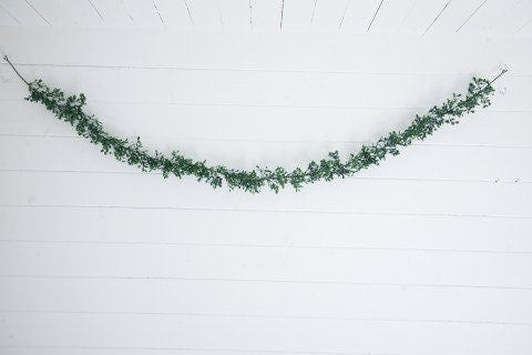 Artificial UV Resistant Boxwood Garland, boxwood garland, faux boxwood, artificial boxwood, home decor, floral decor, faux garland, boxwood