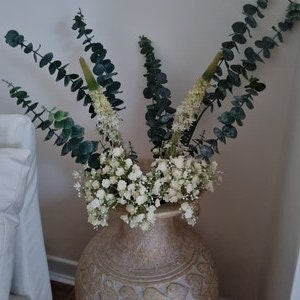 Artificial Eucalyptus, faux eucalyptus, artificial foliage, artificial flowers, wedding foliage, green eucalyptus, eucalyptus stem