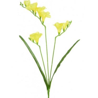 Artificial artificial freesia, artificial flowers, yellow freesia, faux freesia, faux wild flowers, faux flowers, faux spring flowers