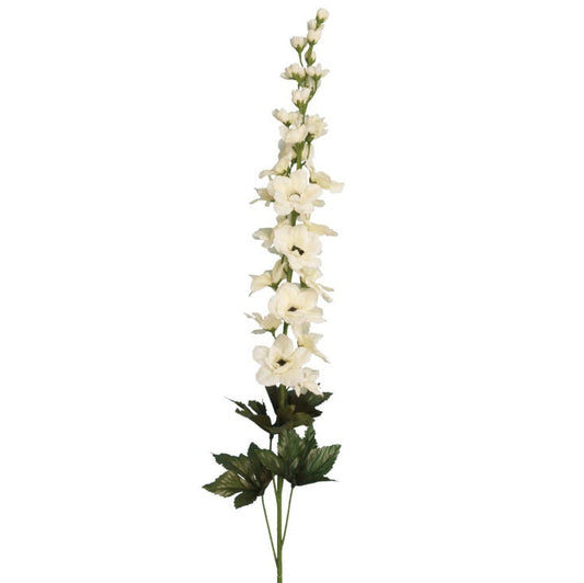 Artificial Cream Delphinium 77cm long