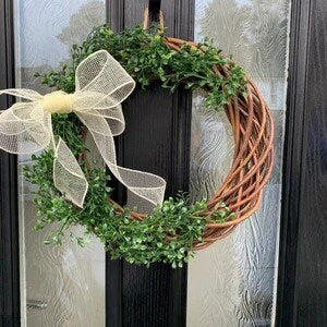 Artificial UV Resistant Boxwood Garland, boxwood garland, faux boxwood, artificial boxwood, home decor, floral decor, faux garland, boxwood