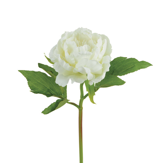 White Silk Peony, artificial peony, faux peony, white peony, white peonies, faux white peony, floral decor, Ferris Heart Sloane