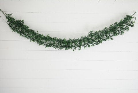 Artificial UV Resistant Boxwood Garland, boxwood garland, faux boxwood, artificial boxwood, home decor, floral decor, faux garland, boxwood