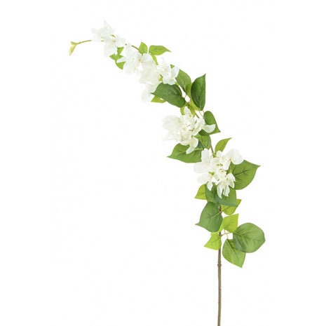 Artificial Bougainvillea Stem, artificial bougainvillea, artificial white flower, faux bougainvillea, white bougainvillea