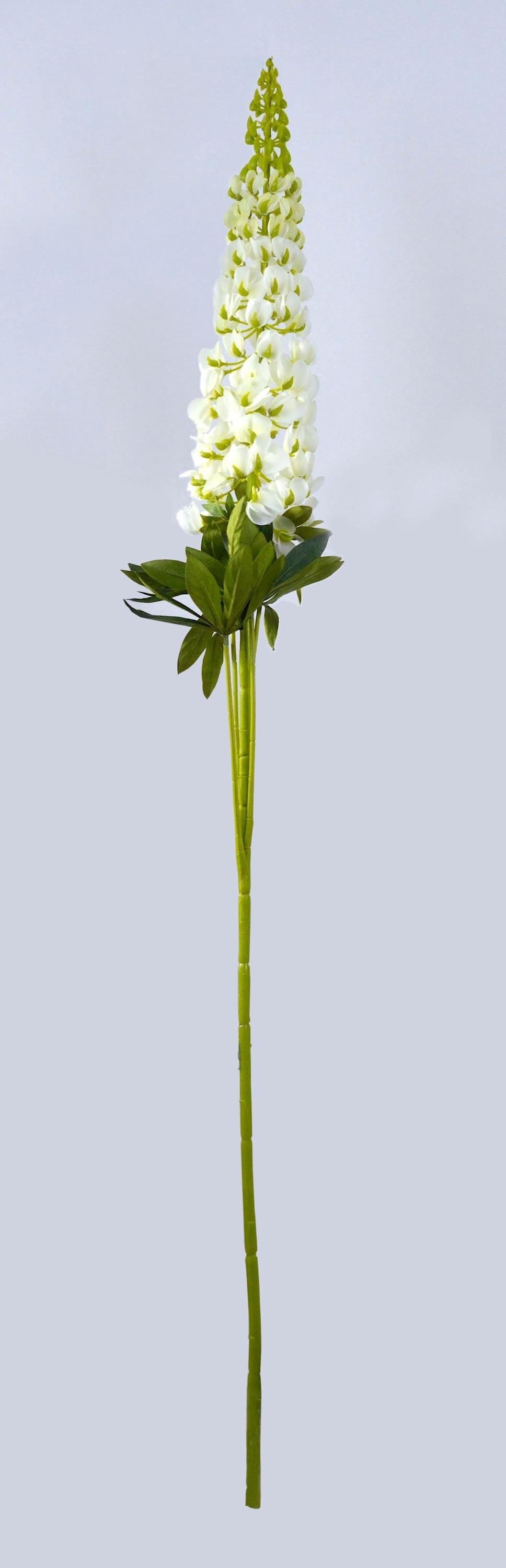Artificial White Lupin Stem, faux lupin, artificial bluebonnets, faux white bluebonnets, spring flowers, stately home, artificial flowers