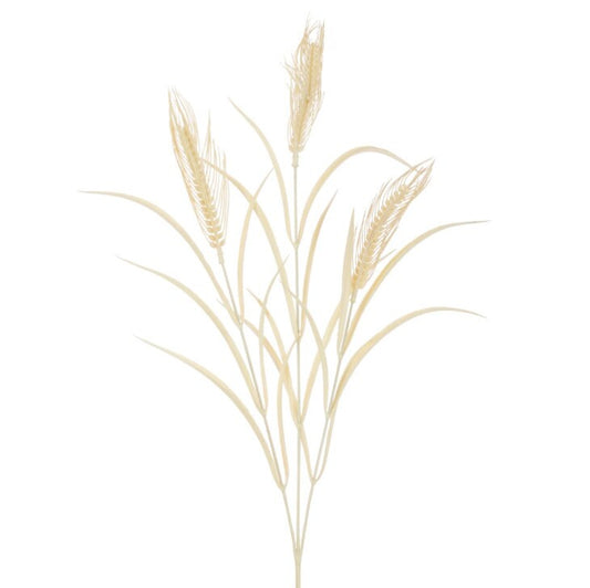 Artificial Cream Wheat Spray 79cm long