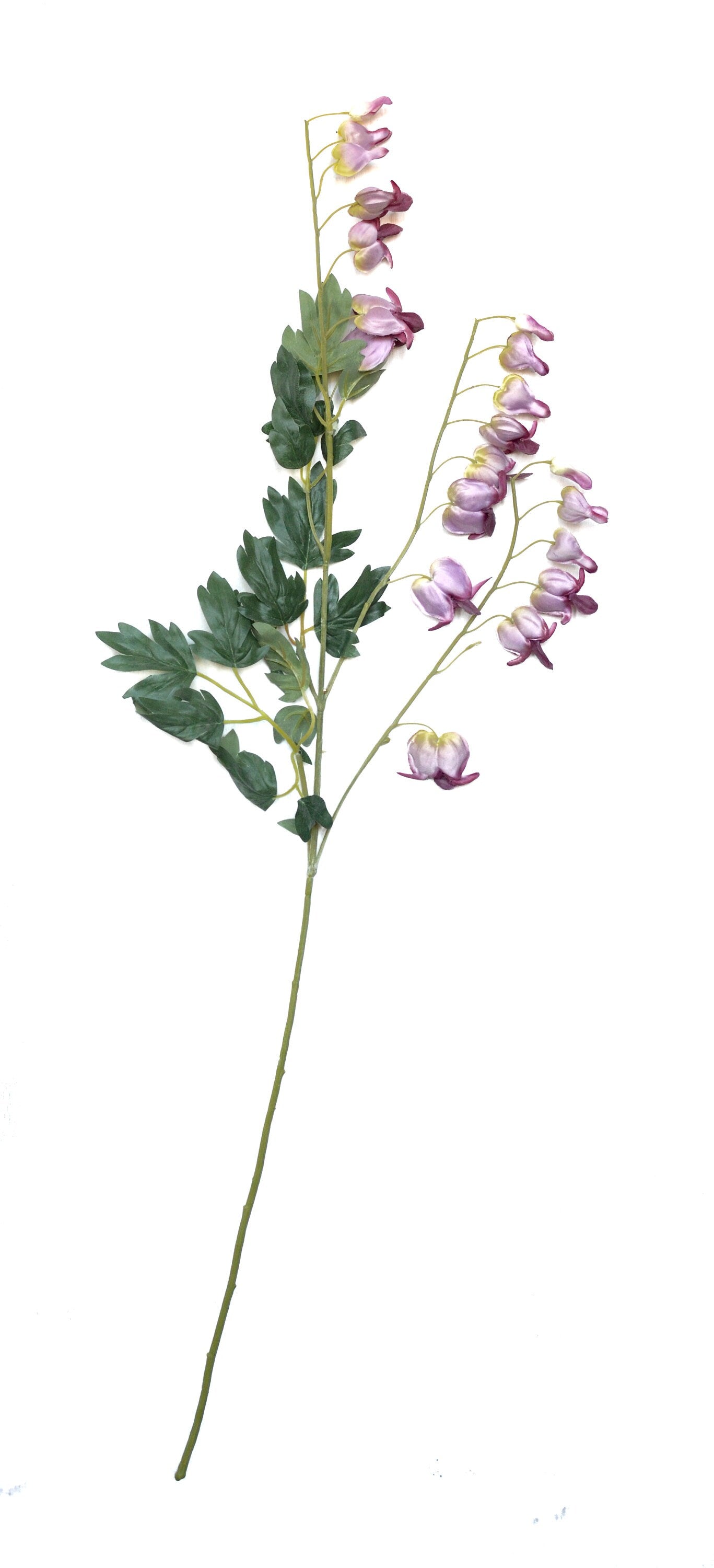 Artificial Mauve Bleeding Hearts Stem, faux dicentra, artificial dicentra, faux mauve bleeding hearts, wedding flowers