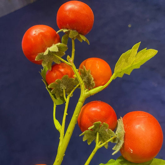 Premium Quality Red Tomato Plant, home decor, restaurant decoration, instagram shoot, product photography, faux tomatoes