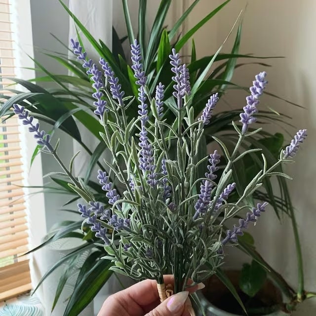 Artificial Lavender Bundle, faux lavender, wedding decoration, table decor, purple decor, artificial flowers, Ferris Heart Sloane