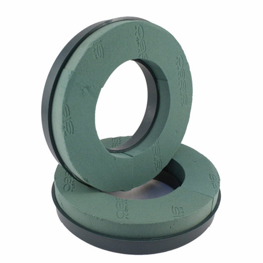 OASIS® NAYLORBASE® Bio Floral Foam Ring - 30cm (12") x2, floristry, fresh flowers, home decor, flowerwall, Christmas, Church displays