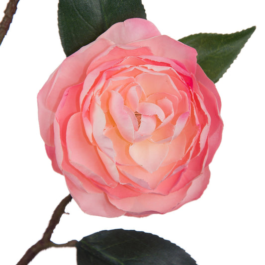 Pink Camellia Spray, faux camellia, artificial flowers, wedding decoration, styling prop, set decoration