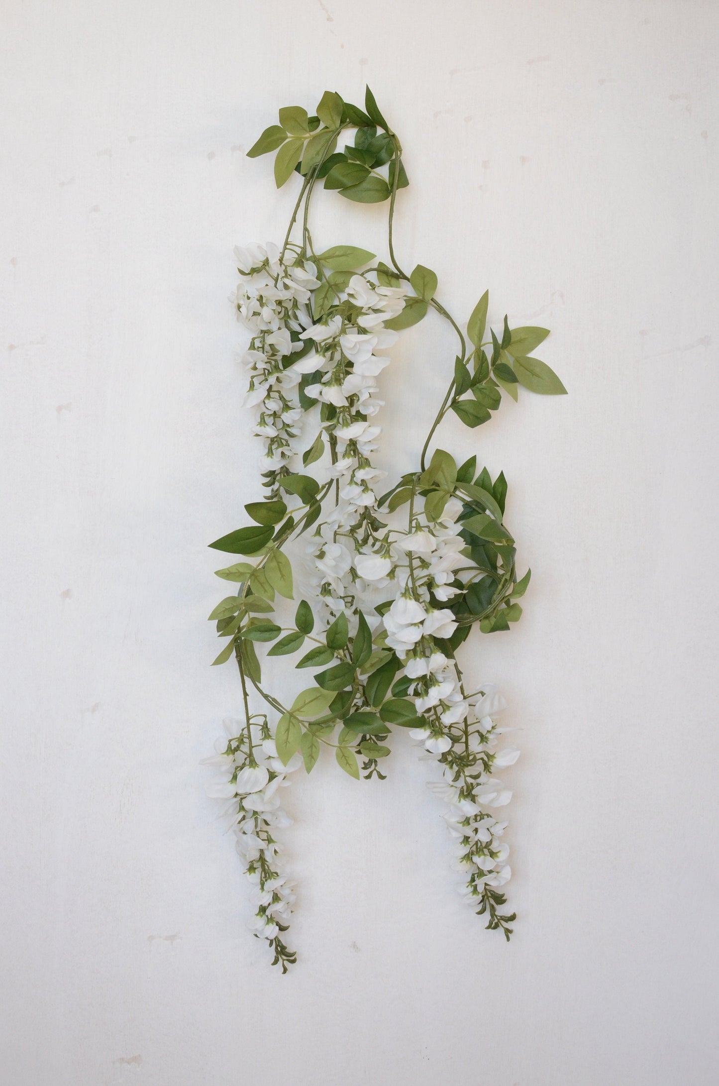 Ferris Heart Sloane -  Artificial White Wisteria Garland - 180cm long, wisteria garland, artificial garland, faux garland, faux wisteria